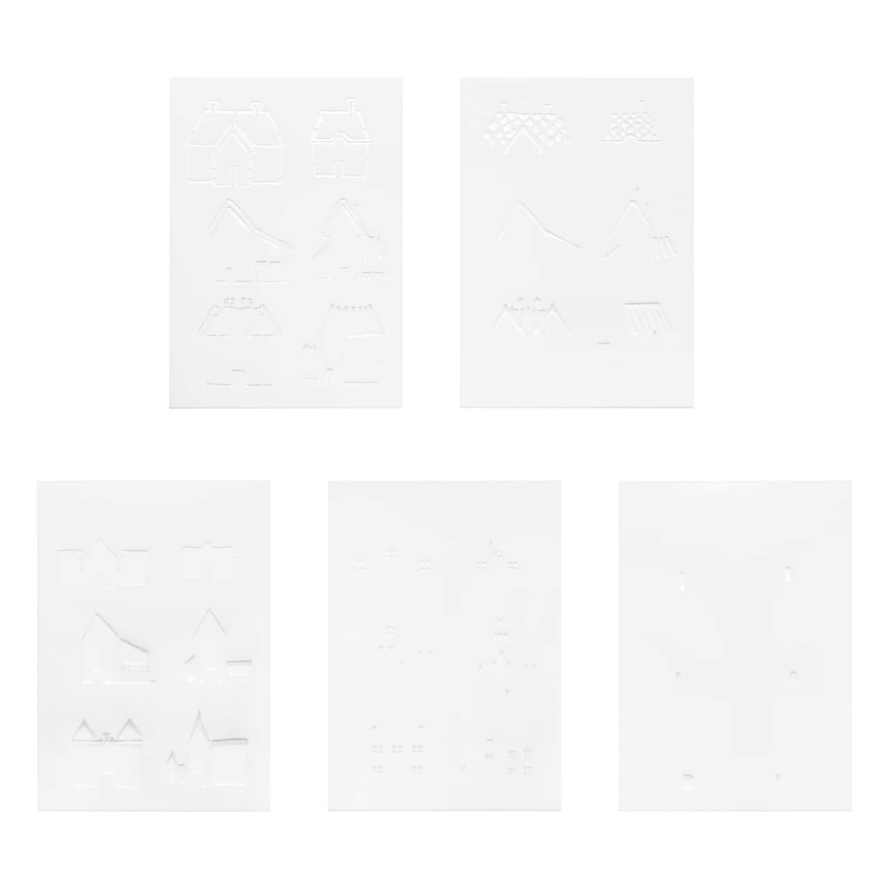 4" x 6" Houses Print Layering Stencil Set by Recollections™